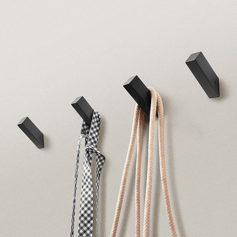 NINETREX Black Towel Hooks Matte Black Robe Hook  Modern Towel Hooks SUS 304 Stainless Steel Heavy Duty Wall Hooks Waterproof for Bathroom Bedroom Entryway Coat mudroom Garage  Wall Mounted 4 Pack - Image 4